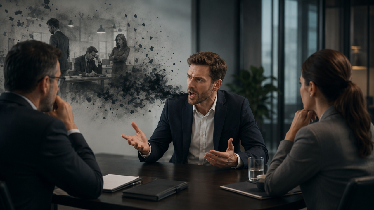 Banner do artigo Entrevista de Emprego: os Erros Invisíveis - Capítulo 2. O candidato que fala mal do emprego anterior